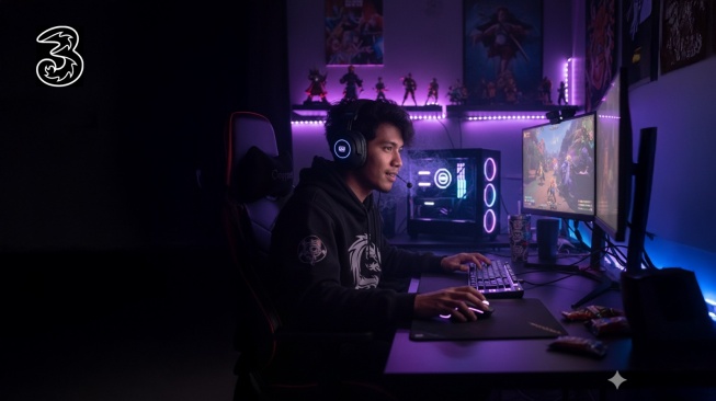 Cara Seru Tri Gaet Gamers Muda, Ketemu RRQ di H3RO Land Dream Battle 2.0!