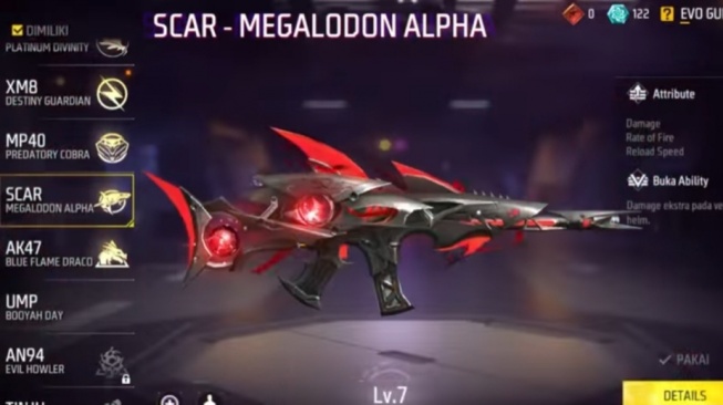 Kode Redeem FF Spesial Hari Ini, Rebut Skin Scar Megalodon Alpha & M4A1 Gratis!