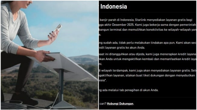Internet Gratis Starlink Bantu Korban Banjir Sumatra, Begini Cara Dapatnya!