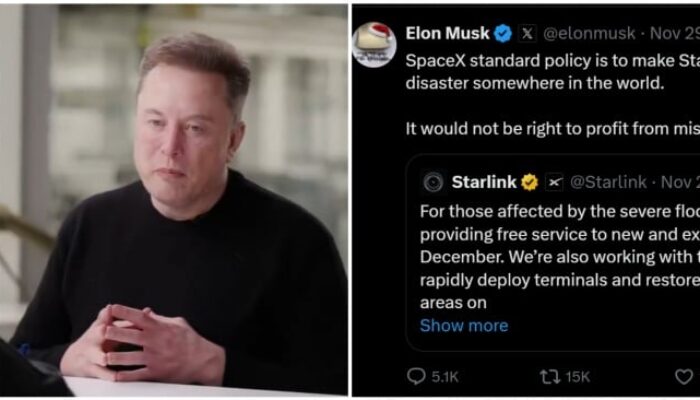 Elon Musk Gratiskan Internet untuk Korban Banjir, Kekayaannya Bikin Melongo!