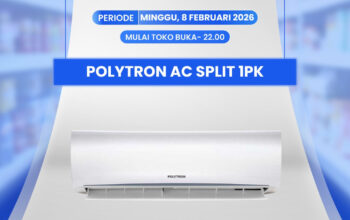 AC Polytron 1 PK Cuma 3,3 Juta di Transmart Jangan Sampai Lewat!