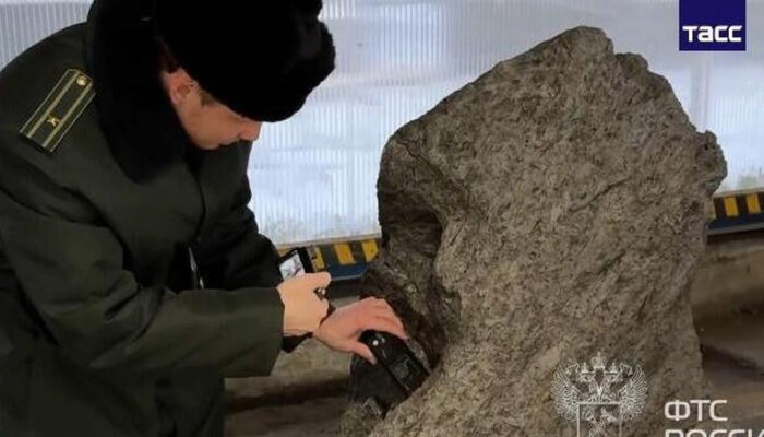 Batu Luar Angkasa 2,8 Ton Disamarkan Jadi Dekorasi Taman