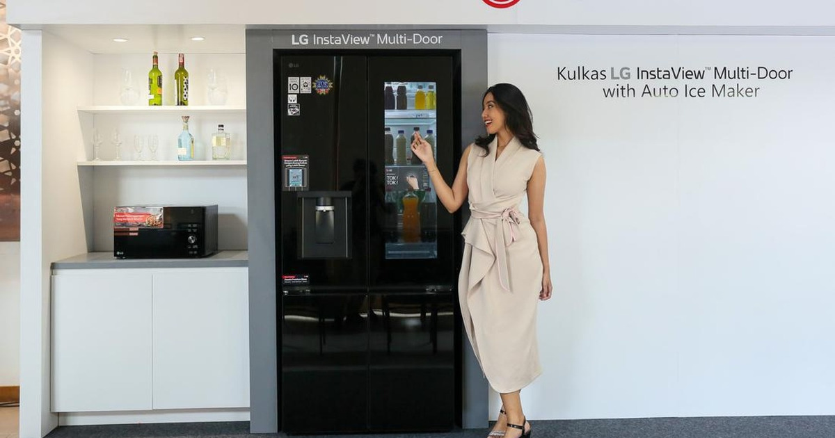 Kulkas Sultan LG InstaView Resmi Rilis Es Batu Otomatis