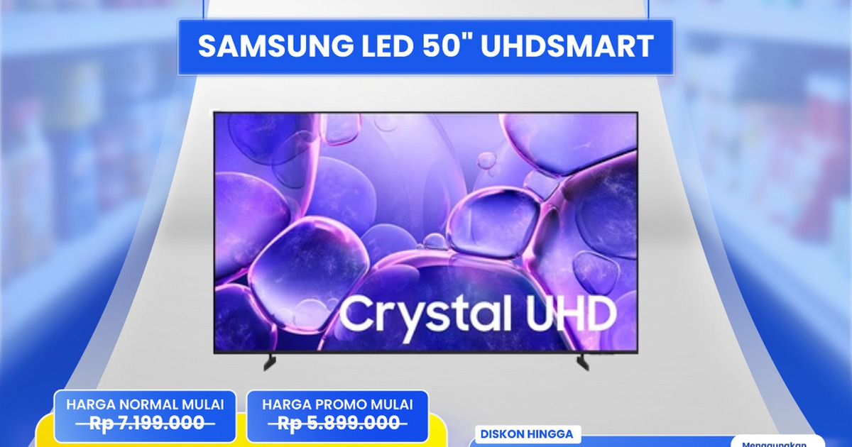 Promo Gila Transmart Smart TV 50 Inch Samsung Diskon Jutaan!
