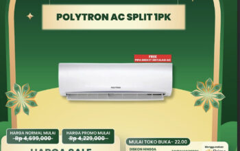 Diskon AC 1 PK Transmart Polytron Fantastis Hemat Jutaan!