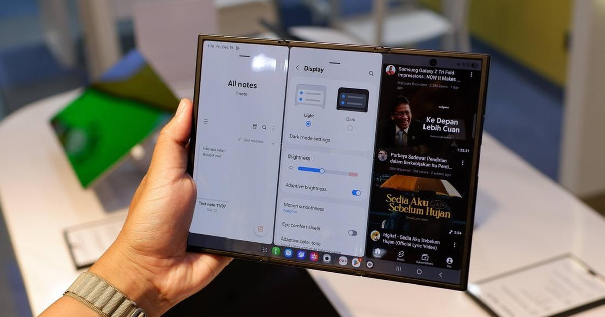 Hanya 3 Bulan Galaxy Z TriFold Samsung Dikabarkan Disetop