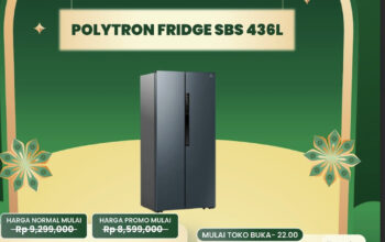 Kulkas Polytron 436L Diskon Gila di Transmart Full Day Sale