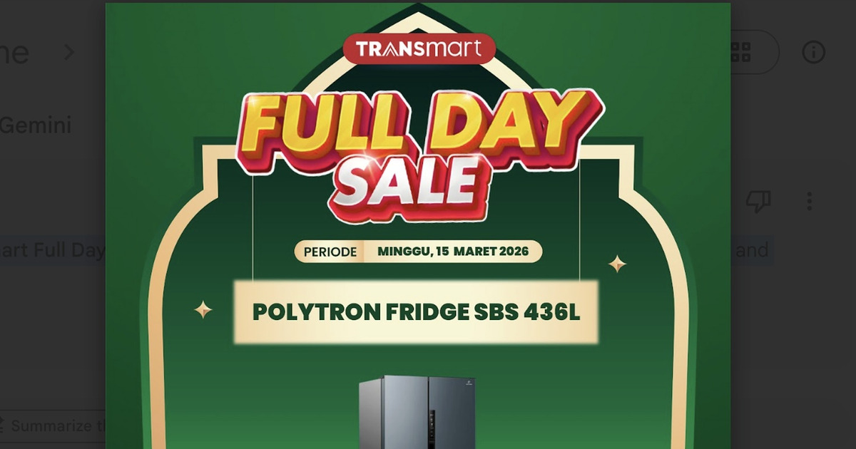 Kulkas Side by Side Polytron Diskon Gila di Transmart Cek Sekarang