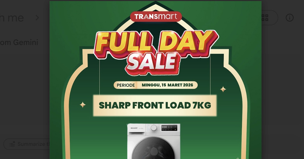 Mesin Cuci Front Load Sharp Banting Harga di Transmart Cek Sekarang