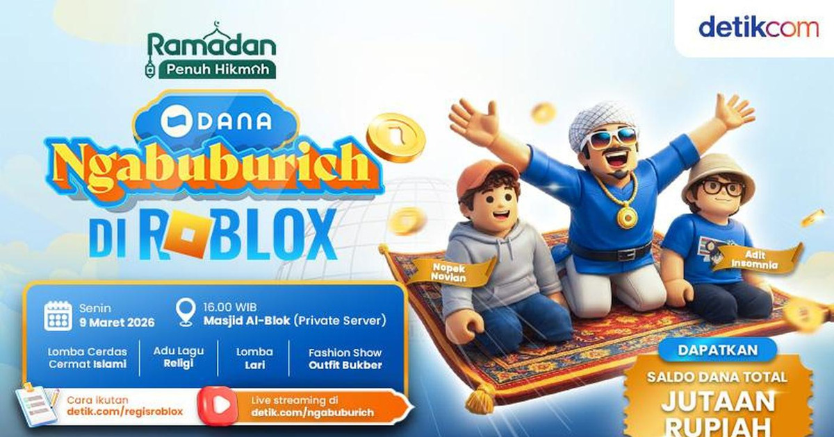 Ngabuburit Seru di Roblox Bareng DANA Hadiah Jutaan Rupiah