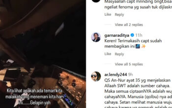 Pilot Ungkap Cahaya Misterius di Langit Ramadan Apa Itu