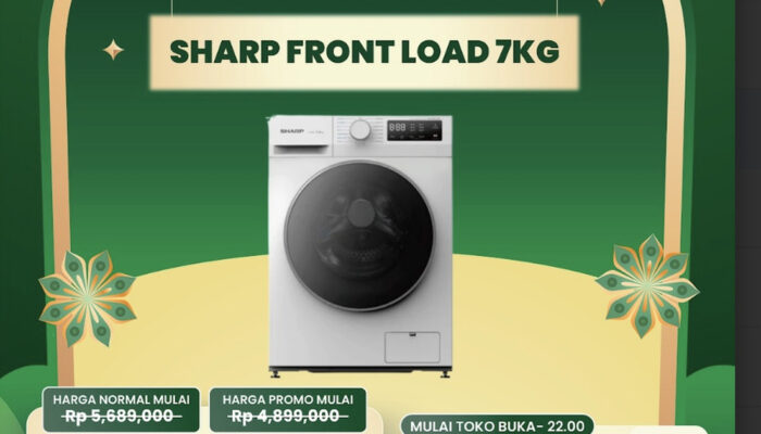 Terungkap Harga Mesin Cuci Front Load Anjlok di Transmart!