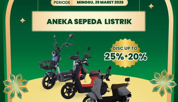 Transmart Bikin Geger Diskon Sepeda Listrik Jutaan Rupiah!