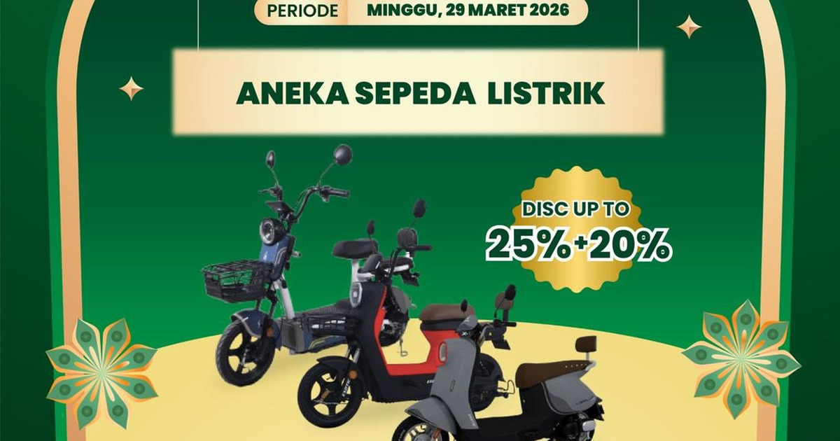 Transmart Bikin Geger Diskon Sepeda Listrik Jutaan Rupiah!
