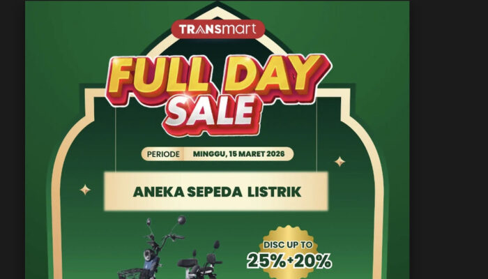 Transmart Obral Sepeda Listrik Hemat Hingga Rp2,7 Juta!