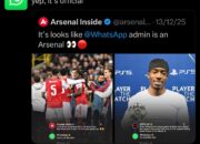 WhatsApp dan Arsenal Resmikan Kerja Sama Fans Makin Dekat