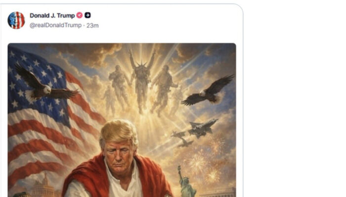 AI Gambar Trump Yesus Tampilkan Makhluk Aneh Gemparkan Medsos