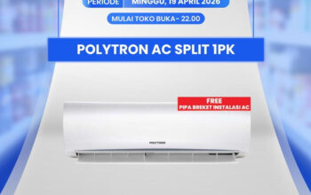 Diskon Gila AC Polytron 1 PK di Transmart Hemat Jutaan Rupiah