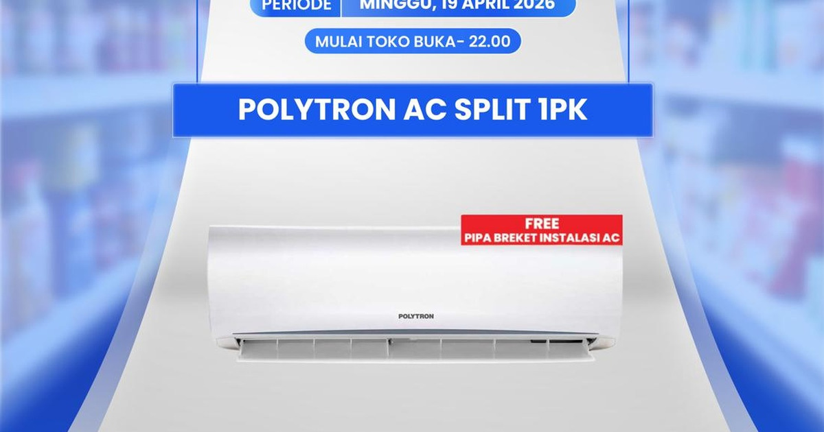 Diskon Gila AC Polytron 1 PK di Transmart Hemat Jutaan Rupiah