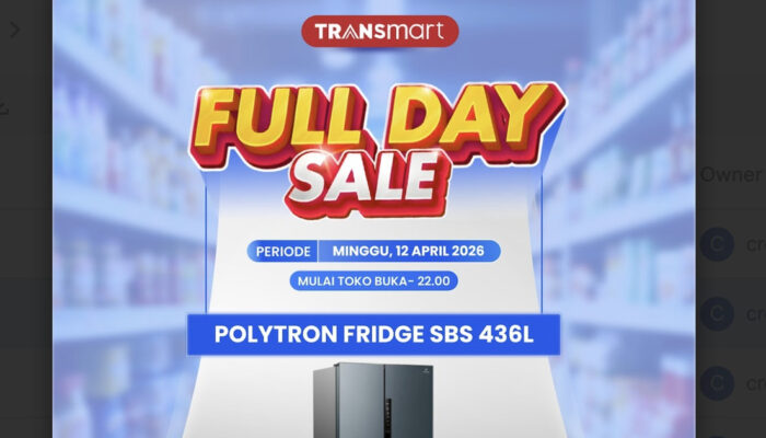 Harga Kulkas Side by Side Polytron Anjlok di Transmart!