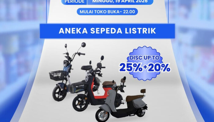 Jangan Lewatkan Diskon Sepeda Listrik Transmart Hemat Jutaan!