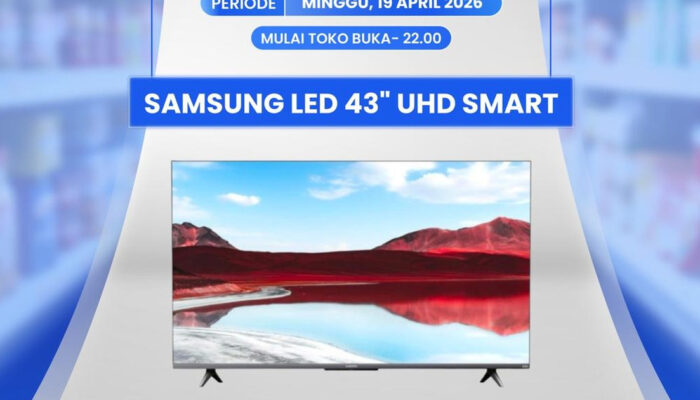 Smart TV 43 Inci Samsung UHD Diskon Gila Transmart April