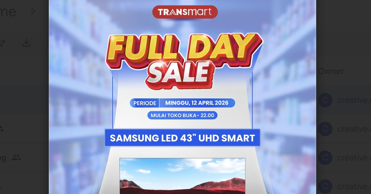 TV 43 Inci Samsung Diskon Gila Transmart April 2026