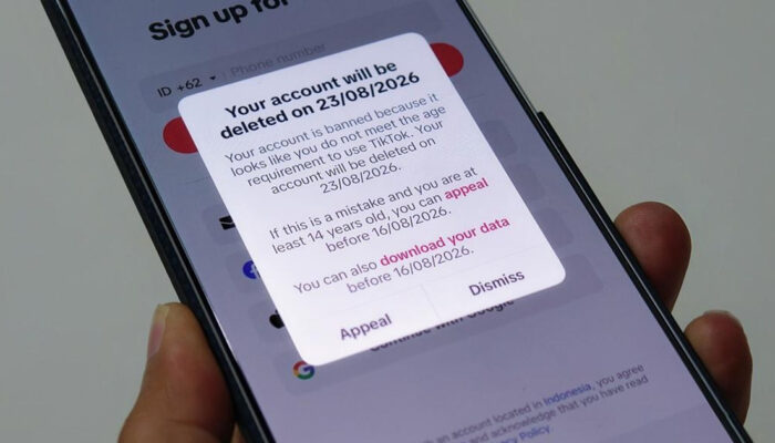 Waduh Akun TikTokmu Kena Suspend Aturan Usia 16 Biang Kerok