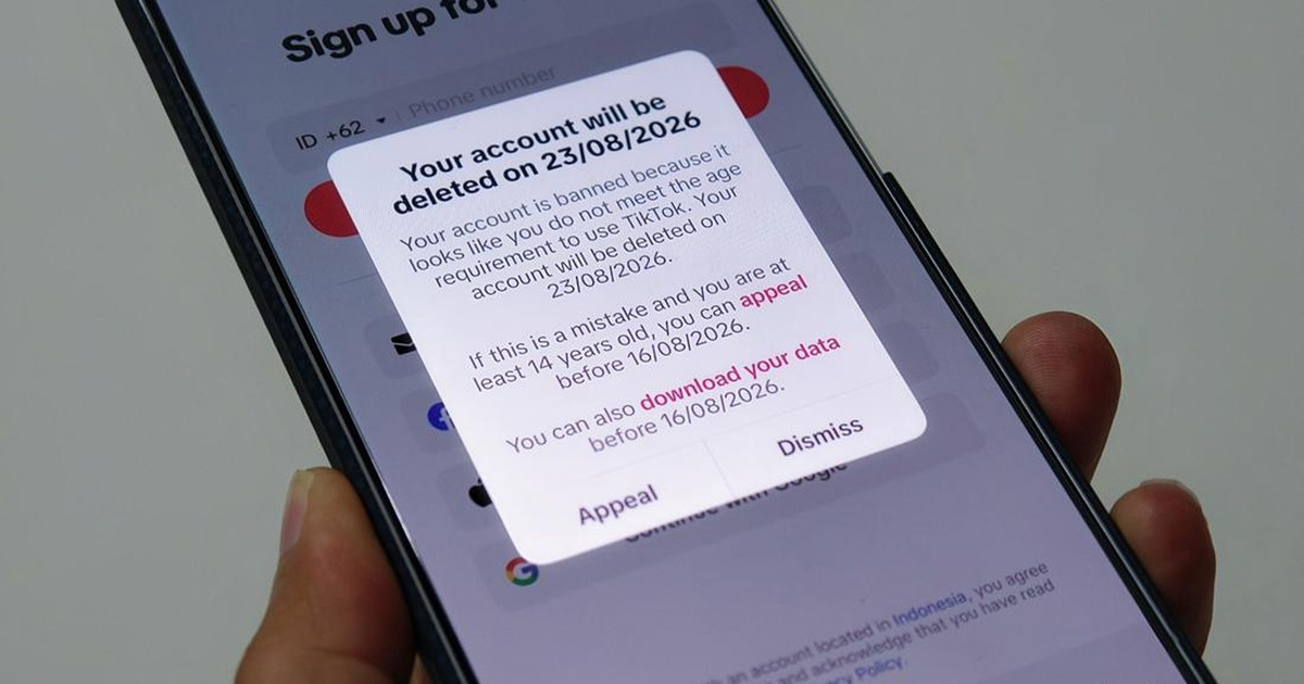 Waduh Akun TikTokmu Kena Suspend Aturan Usia 16 Biang Kerok