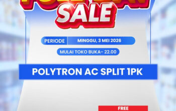 AC Polytron 1 PK Diskon Gila di Transmart Cek Tanggalnya!