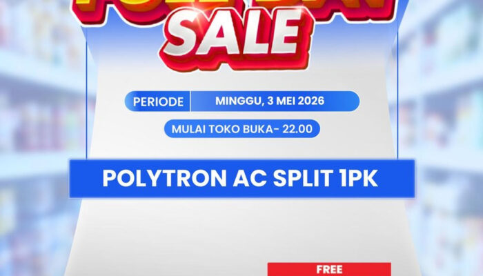 AC Polytron 1 PK Diskon Gila di Transmart Cek Tanggalnya!