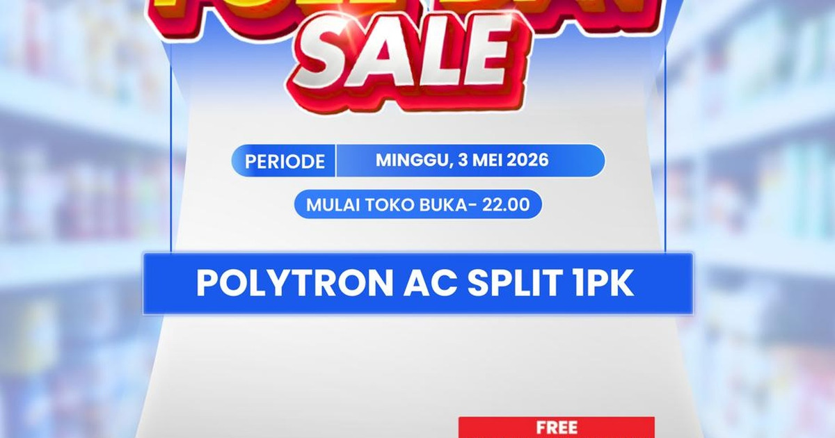 AC Polytron 1 PK Diskon Gila di Transmart Cek Tanggalnya!