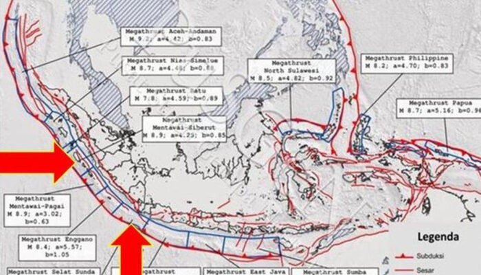 Ahli Ungkap Megathrust RI Mirip Zona Gempa Paling Aktif Dunia
