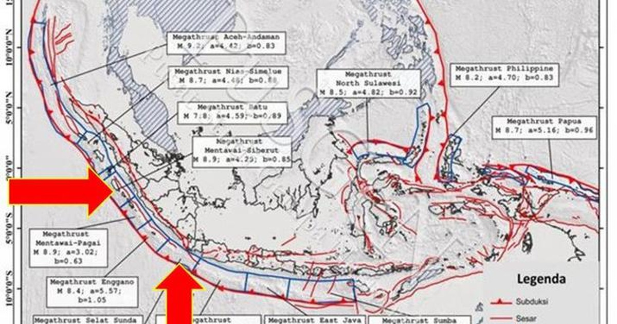 Ahli Ungkap Megathrust RI Mirip Zona Gempa Paling Aktif Dunia