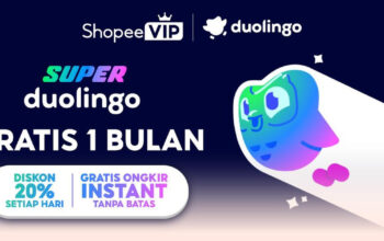 Belajar Bahasa Gratis Sebulan dari ShopeeVIP Duolingo!