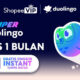 Belajar Bahasa Gratis Sebulan dari ShopeeVIP Duolingo!
