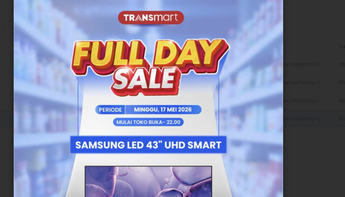 Diskon Gila Samsung TV 43″ UHD di Transmart Full Day Sale
