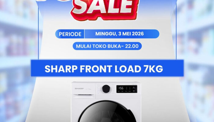 Hemat Juta! Mesin Cuci Front Load 7Kg Transmart Full Day Sale