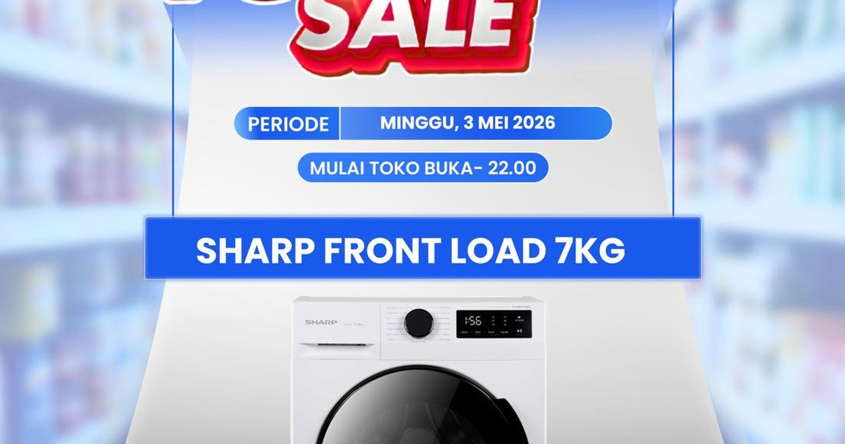 Hemat Juta! Mesin Cuci Front Load 7Kg Transmart Full Day Sale