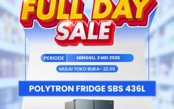 Kulkas Polytron Side by Side Hemat di Transmart Full Day Sale