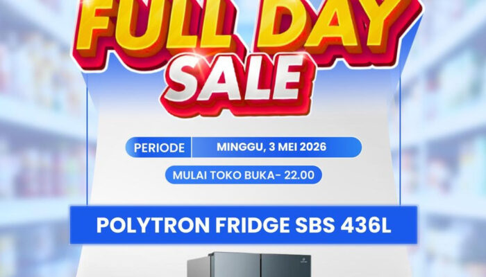 Kulkas Polytron Side by Side Hemat di Transmart Full Day Sale