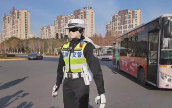Mengejutkan China Gunakan Robot Atur Lalu Lintas Liburan