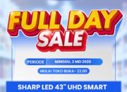 Promo Gila Sharp TV 43 Inci UHD Smart di Transmart Pekan Ini