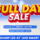 Promo Gila Sharp TV 43 Inci UHD Smart di Transmart Pekan Ini