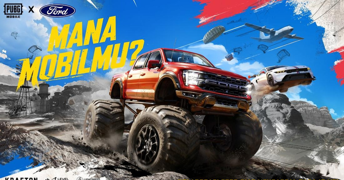PUBG Mobile Makin Gahar Ford Hadirkan Mustang dan Raptor R