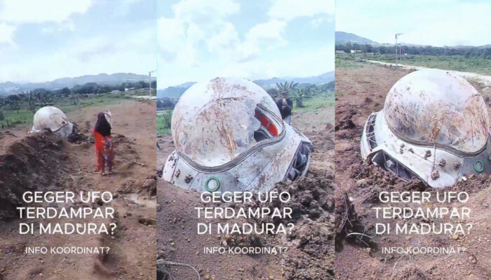Viral Objek Misterius Mirip UFO di Madura Warganet Ngakak