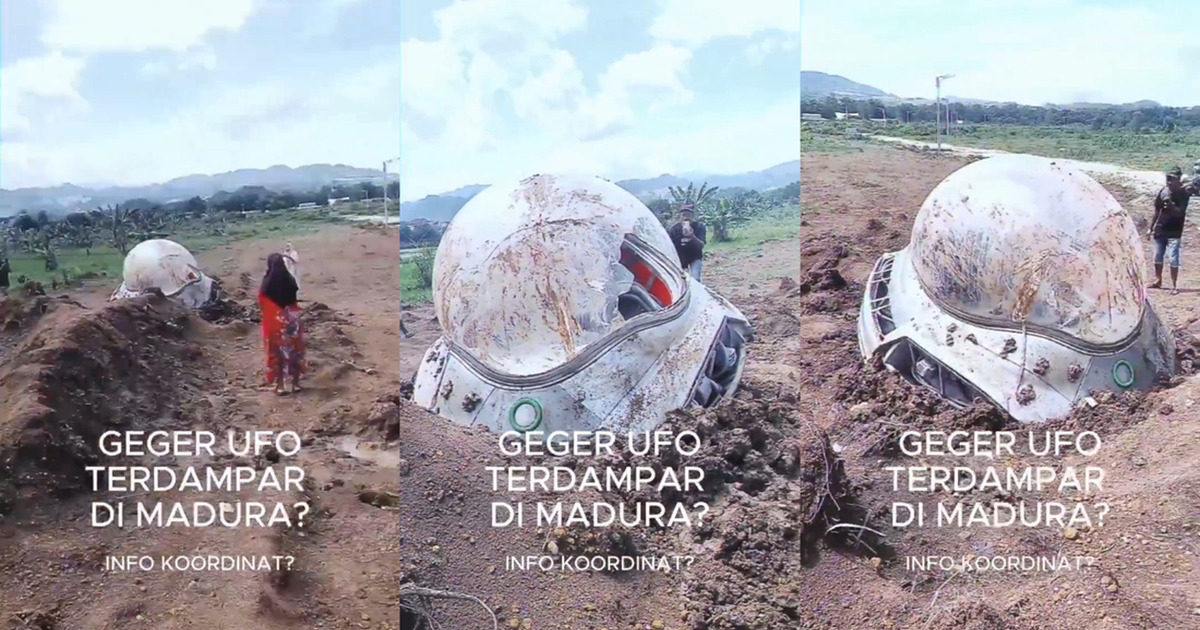 Viral Objek Misterius Mirip UFO di Madura Warganet Ngakak