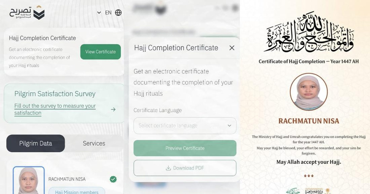 Sertifikat Haji Digital Kini Ada di Nusuk Begini Caranya