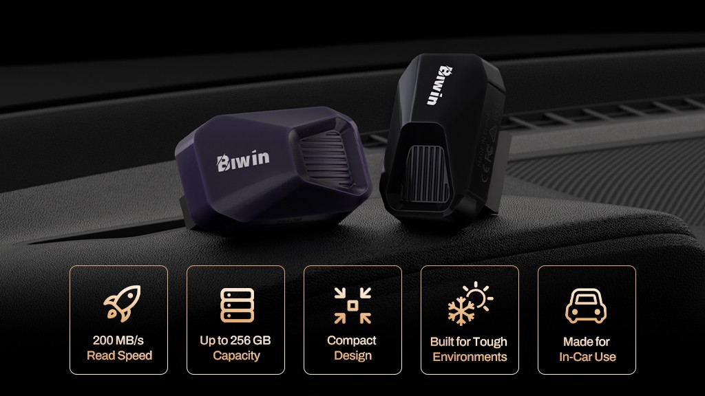 Amber UV200 Hadirkan Penyimpanan USB dengan Daya Tahan Tinggi untuk Kendaraan Terhubung