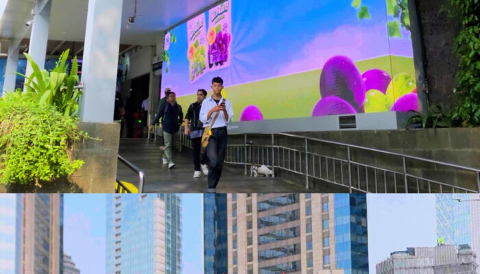 Hujan Anggur Jakarta Viral di Videotron Warganet Penasaran